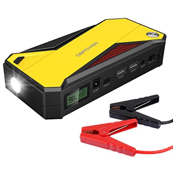 DBPOWER 600A Peak 18000mAh Portable Car Jump Starter (up To 6.5L Gas, 5