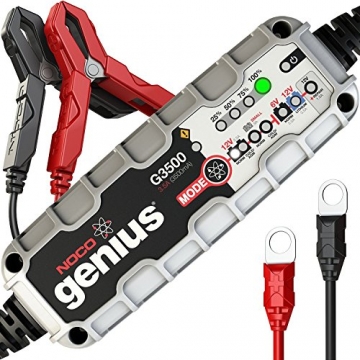 NOCO Genius G3500 6V/12V 3.5A UltraSafe Smart Battery Charger & NOCO Genius GC004 10' Extension Cable (Bundle) - 