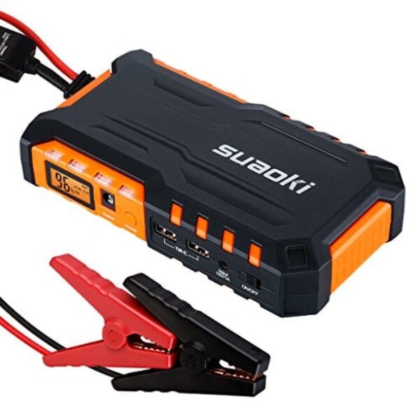 Suaoki G7 600a Peak 18000mah Portable Car Jump Starter Battery Booster With Dual Usb Charging 4088