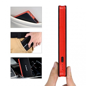 Suaoki U2 400A Peak Car Jump Starter 8000mAh Portable Battery Booster Power Bank with Intelligent Clamps and LED Flashlight Perfect for Automotive Truck Motorcycle Boat - 