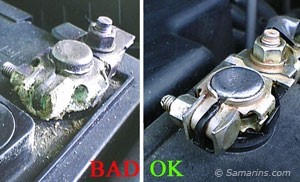 car battery terminals