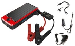 PowerAll PBJS12000R Rosso Red/Black Portable Power Bank and Car Jump Starter -