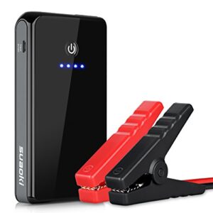 Suaoki K12 8000mAh 300A Peak Jump Starter Power Bank Lithium Battery Booster with Built-in Flashlight Perfect for Automotive Truck Motorcycle Boat -