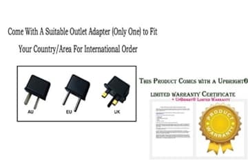 UpBright NEW Global AC / DC Adapter For HALO BOLT 58830 1201 HALO1201 ACDC Portable Charger & Car Jump Starter Power Supply Cord Cable PS Wall Home Battery Charger Mains PSU - 