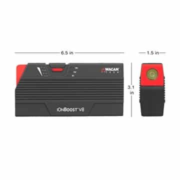Wagan 7503 Black iOnBoost 600A Lithium Jumpstarter & Battery Bank - 