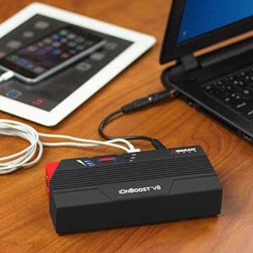 Wagan 7503 Black iOnBoost 600A Lithium Jumpstarter & Battery Bank - 