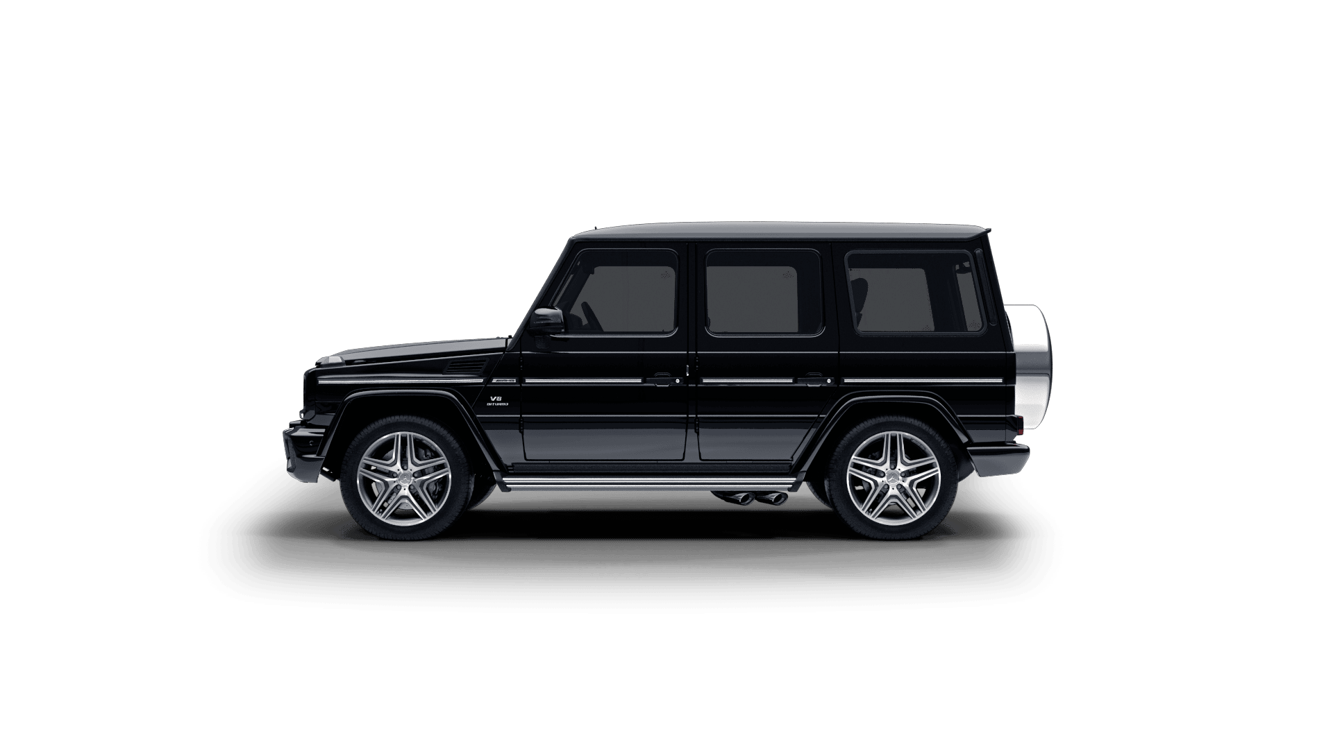 Mercedes AMG G63 4k uhd side view black color wallpaper