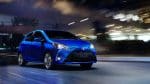 Toyota Yaris blue color front view hd wallpaper and pics for android and pc users
