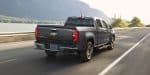 2018 Chevrolet Colorado rear back side view on road FUHD wallpaper