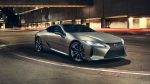 2018 Lexus LC in city on road in night streets 4k hd wallpaper