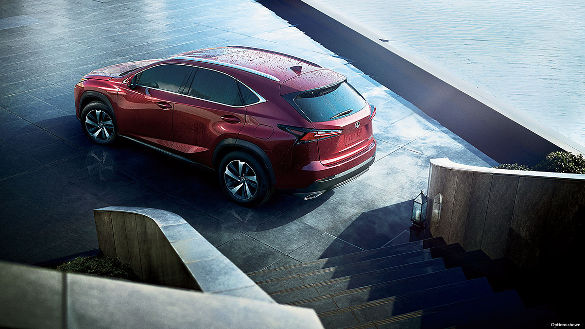 2018 Lexus NX red color water drops uhd wallpaper