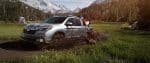 2018 Honda Ridgeline in water off road with load in mountains hd wallpaper