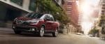 2018 Honda Ridgeline red color in city on roads uhd wallpaper