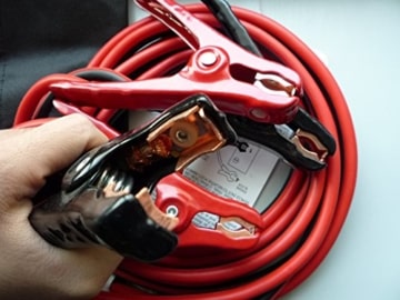 Cartman Booster Cable, Jumper Cables in Carry Bag, 8 Gauge UL Listed (8 AWG x 12 Feet) - 2