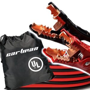 Cartman Booster Cables in Carry Bag, 6 Gauge 16 Feet Jump Cable with UL listed - 1