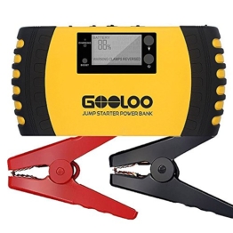 GOOLOO 1000A Peak 20800mAh Portable Car Jump Starter (Up to 8.0L Gas, 6.0L Diesel Engine) 12V Auto Battery Booster Phone Charger Power Pack Built-in LED Light and Smart Protection - 1