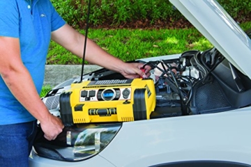 STANLEY FATMAX PPRH7DS Professional Power Station: 1400 Peak/700 Instant Amps, 500W Inverter, 120 PSI Air Compressor - 7
