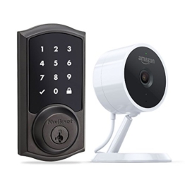 Amazon Key Home Kit: Amazon Cloud Cam (Key Edition) indoor security camera and compatible smart lock - 1