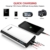 Quick Charge In & Out, GOOLOO 450A Peak Car Jump Starter (Up to 4.5L Gas or 2.5L Diesel Engine) Power Pack 12V Auto Battery Booster Portable Phone Charger, Built-in LED Light, Black/White - 3