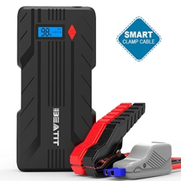 BEATIT 1200A Peak Jump Starter Car Battery Booster (Up to 7.2L Gas or 6.0L Diesel Engines) 12V Auto Battery Booster Phone Charger Power Pack with Smart Jumper Cables - 1