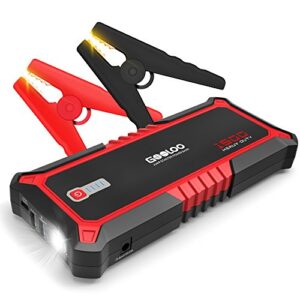 GOOLOO [Quick Charge 3.0 & Type-C] 1500A Peak SuperSafe Car Jump Starter PD 15W Auto Battery Booster Power Pack Portable Phone Charger with Dual USB, Built-in LED Light and Smart Protect - 1