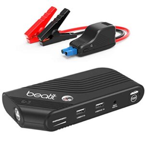 Beatit B9 PRO 600A 14000mAh Portable Car Jump Starter (Up to 5.5L Gas or 4.0L Diesel Engines),12V Auto Battery Booster,Dual USB Phone Charger Power Pack with Smart Jumper Cables,Flashlight & Compass - 1