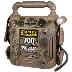 Stanley 700 Amp Camo Jump Starter with Air Compressor - 1