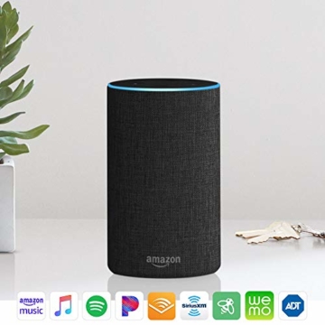 Echo (2nd Generation) - Smart speaker with Alexa - Charcoal Fabric - 18