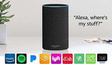 Echo (2nd Generation) - Smart speaker with Alexa - Charcoal Fabric - 23