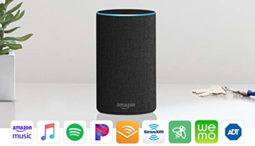 Echo (2nd Generation) - Smart speaker with Alexa - Charcoal Fabric - 32