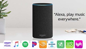 Echo (2nd Generation) - Smart speaker with Alexa - Charcoal Fabric - 7