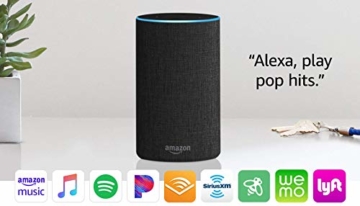 Echo (2nd Generation) - Smart speaker with Alexa - Charcoal Fabric - 8