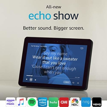 All-new Echo Show (2nd Gen) – Premium sound and a vibrant 10.1” HD screen - Charcoal - 2