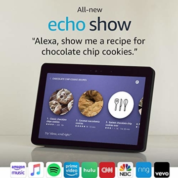 All-new Echo Show (2nd Gen) – Premium sound and a vibrant 10.1” HD screen - Charcoal - 7