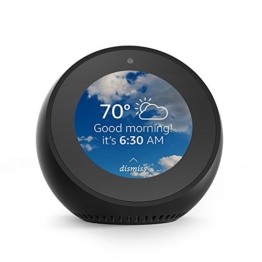 Echo Spot - Smart Alarm Clock with Alexa - Black - 1