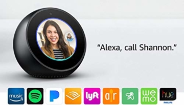 Echo Spot - Smart Alarm Clock with Alexa - Black - 16