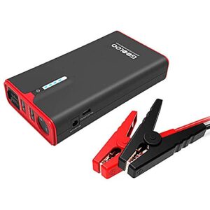 GOOLOO 1200A Peak SuperSafe Car Jump Starter with USB Quick Charge 3.0 (Up to 8.0L Gas or 6.0L Diesel Engine), 12V Portable Power Pack Auto Battery Booster Phone Charger Built-in LED Light - 1