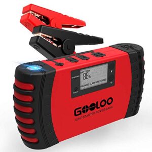 GOOLOO Upgraded Car Jump Starter, 800A Peak 18000mAh with USB Quick Charge (Up to 7.0L Gas or 5.5L Diesel Engine) SuperSafe 12V Auto Battery Booster Portable Power Pack Built-in Smart Protection - 1