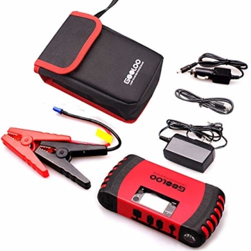 GOOLOO Upgraded Car Jump Starter, 800A Peak 18000mAh with USB Quick Charge (Up to 7.0L Gas or 5.5L Diesel Engine) SuperSafe 12V Auto Battery Booster Portable Power Pack Built-in Smart Protection - 7