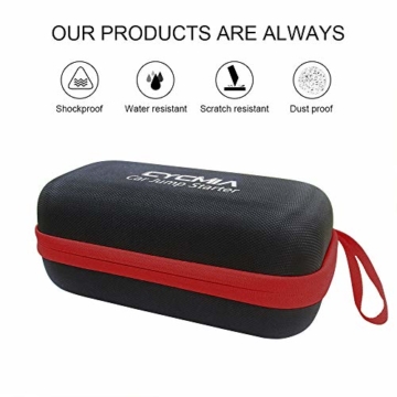 Hard EVA Carrying Storage Case Bag Fit LEMSIR C01 12V Portable Car Jump Starter Auto Battery Booster Power Pack - 2