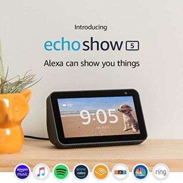 Introducing Echo Show 5 – Compact smart display with Alexa - Charcoal - 2