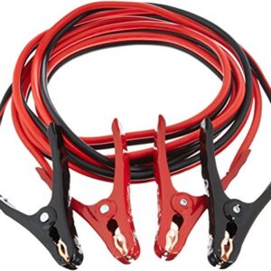 Amazonbasics Jumper Cable for Car Battery, 10 Gauge, 12 Foot - 1