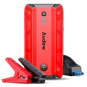 Audew Car Jump Starter,1500A Peak 17000mAh 12V Car Battery Booster (Up to 8L Gas or 6L Diesel Engine),Portable Power Pack with Smart Jumper Cable,Quick Charge 3.0,Type-C,LED Flashlight - 1