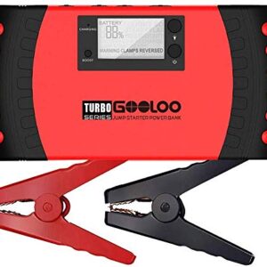 GOOLOO 1500A Peak 20800mAh SuperSafe Car Jump Starter with USB Quick Charge 3.0 (Up to 8.0L Gas, 6.0L Diesel Engine) 12V Auto Battery Booster Portable Charger Power Pack Built-in Smart Protection - 1