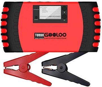 GOOLOO 1500A Peak 20800mAh SuperSafe Car Jump Starter with USB Quick Charge 3.0 (Up to 8.0L Gas, 6.0L Diesel Engine) 12V Auto Battery Booster Portable Charger Power Pack Built-in Smart Protection - 1