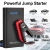 Imazing Car Jump Starter 1000A Peak with Type-C Port(Up to 7.0L Gas or 5.5L Diesel Engine), 12V Portable Power Pack Auto Battery Booster with LCD Display Jumper Cables, QC 3.0 and LED Light - 2