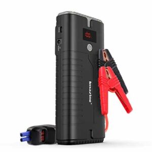 Imazing Portable Car Jump Starter - 2000A Peak 18000mAH (Up to 10L Gas or 8L Diesel Engine) 12V Auto Battery Booster Portable Power Pack with LCD Display Jumper Cables, QC 3.0 and LED Light - 1