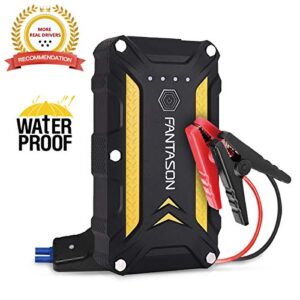 JUMP STARTER, FANTASON 1200A Portable Waterproof Car Jump Starter (Up to 6.0L Gas or 3.0L Diesel Engine) 12V Auto Battery Booster 12000mAh Lithium Battery Dual QC 3.0 USB Type C Charger Port - 1