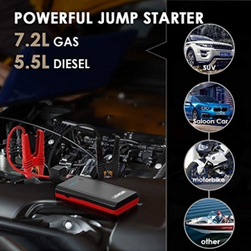 jumpstarter 2l 800a lithium peak starter jump portable gas car jumper cables v8 booster 5l diesel battery smart pack power