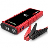 MOOCK Car Jump Starter, 1500A Peak 20800mAh 12V Auto Battery Booster(Up to 8.0L Gas & 6.0L Diesel Engine), Portable Battery Power Bank, Built-in LED Flashlight with Car Jumper Cables Heavy Duty - 1
